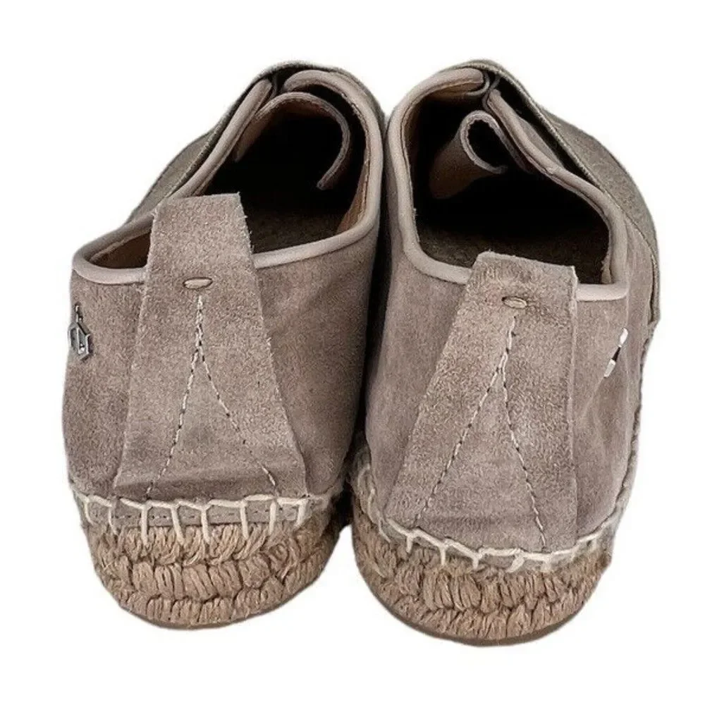 Rag & Bone Womens Nina Tan Smoke Suede‎ Slip-On Platform Espadrilles Sz 9.5/39.5